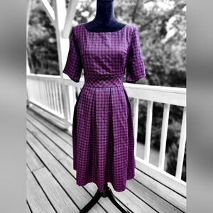Modcloth 50's Housewife Style Plaid Dress